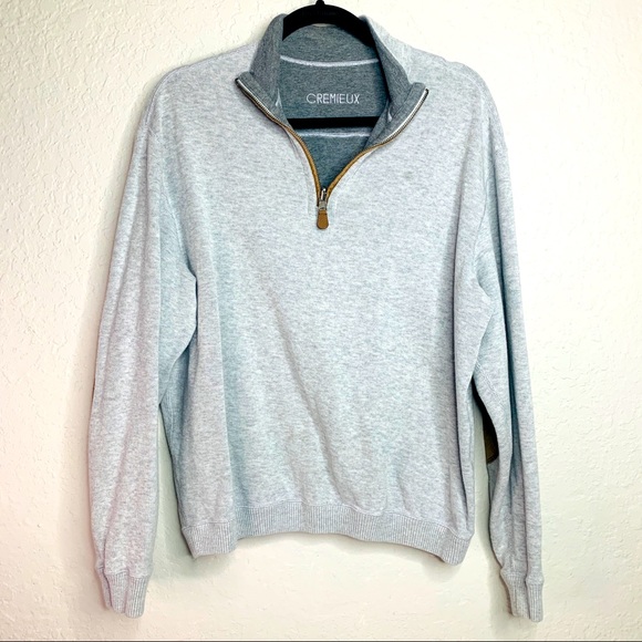 DANIEL CREMIEUX Reversible Mock Neck Pullover - Picture 1 of 16